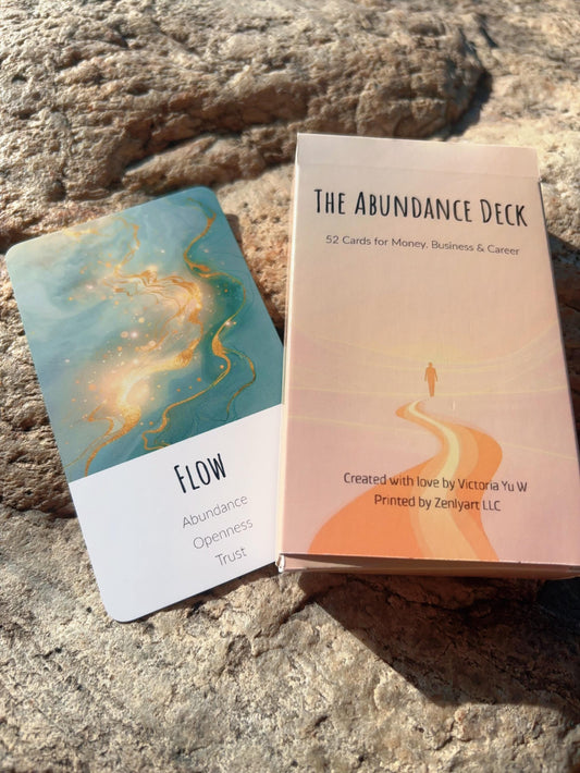 Abundance_Oracle_Deck_with_card_box_displayed_outdoors