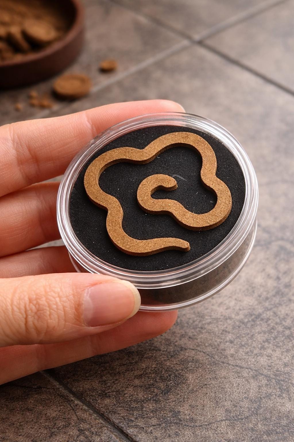 Close-up image of cloud incense texture showing handcrafted natural agarwood material