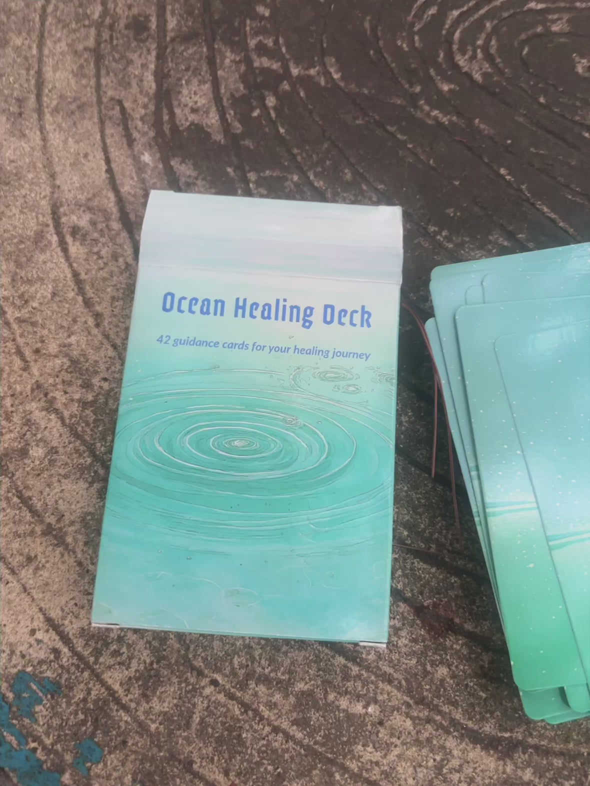 video preview and card drawing from Ocean Healing Oracle Deck designed and published by Zenlyart